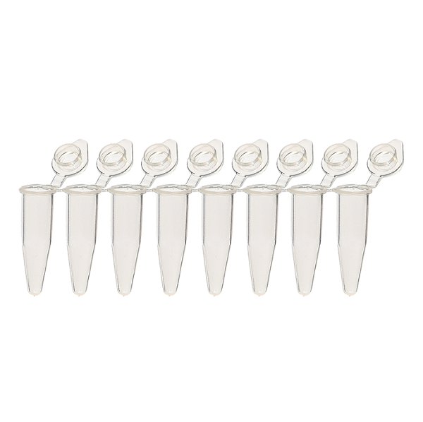 0.2 mL EasySplit 8-Strip PCR Tubes with Individually Attached Caps